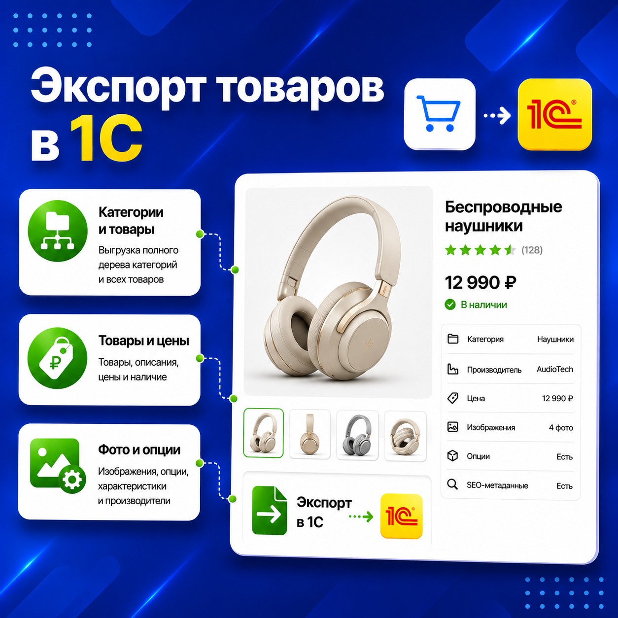 Экспорт в 1С