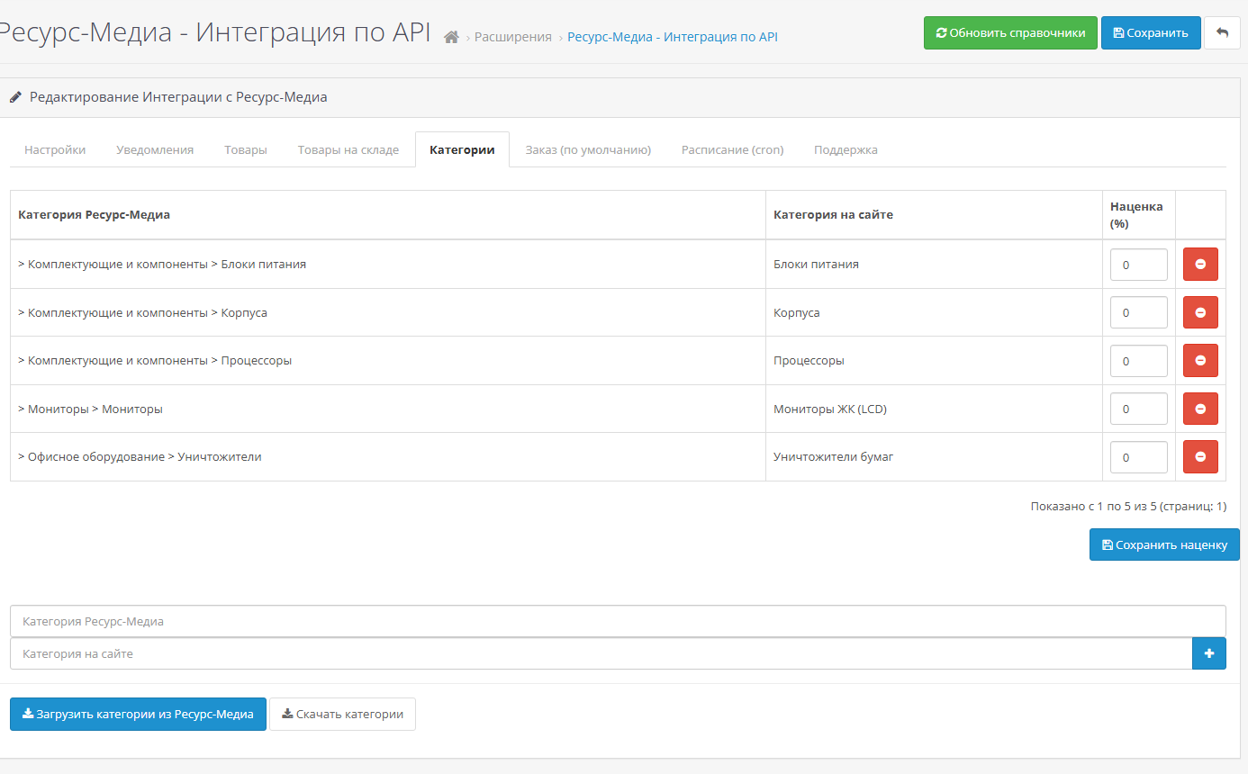 API Ресурс-Медиа, скриншот 5
