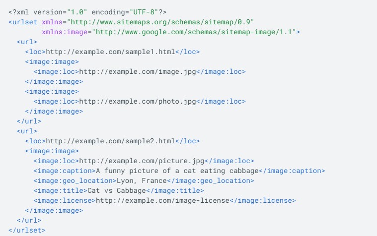 Sitemap для изображений, скриншот 1