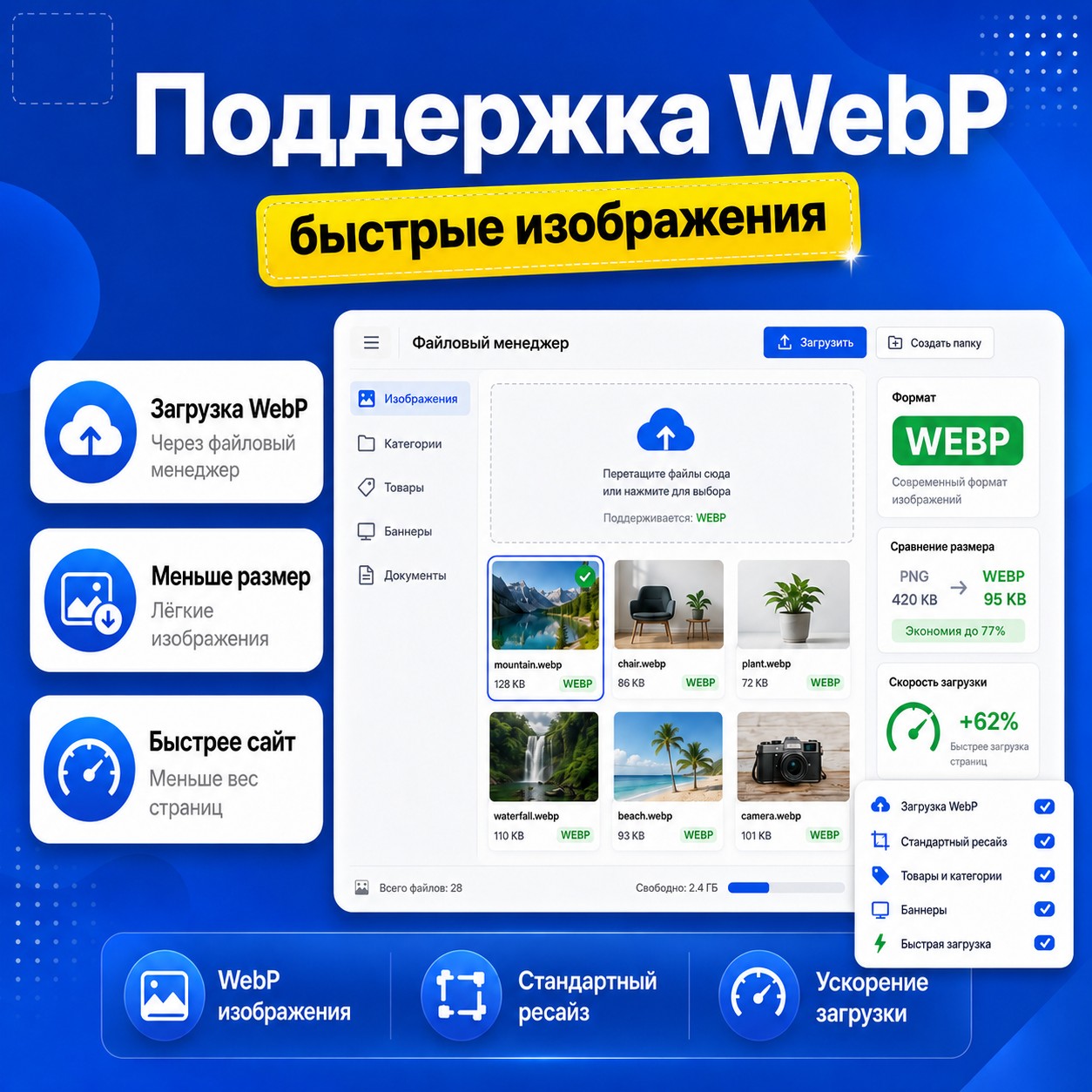Поддержка WebP