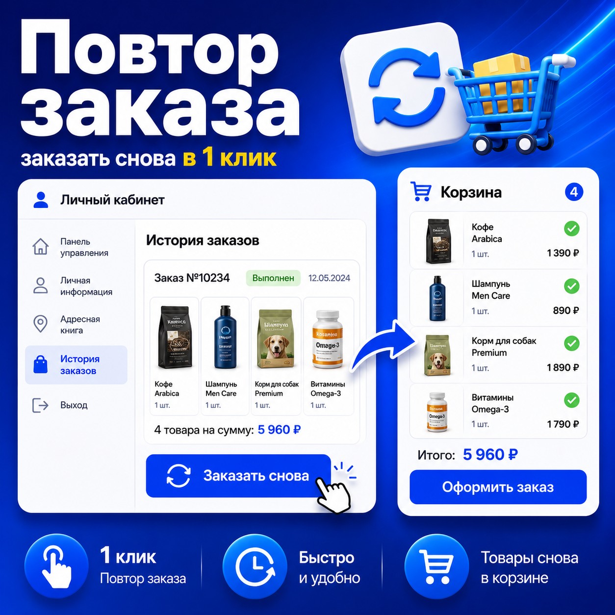Повтор заказа